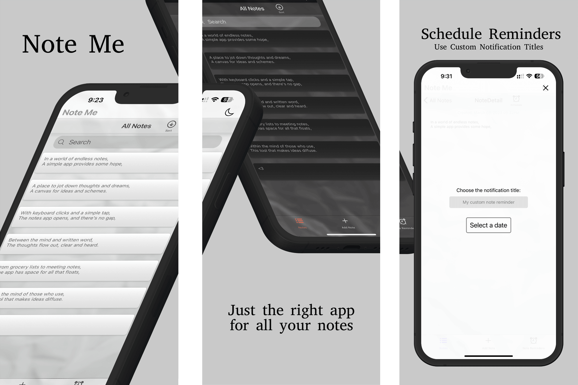 Note Me App screenshot